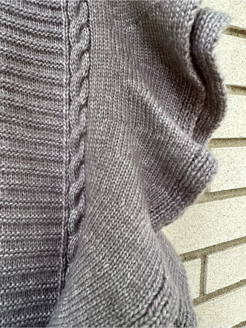 Lauren Ralph Lauren Ruffle Knit Scarf Wrap Shawl Heather Gray Soft Cozy